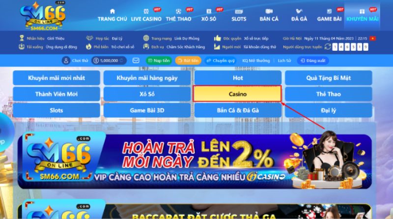 SM66 – Tìm Hiểu Về Khuyến Mãi Baccarat Thắng Liên Tiếp